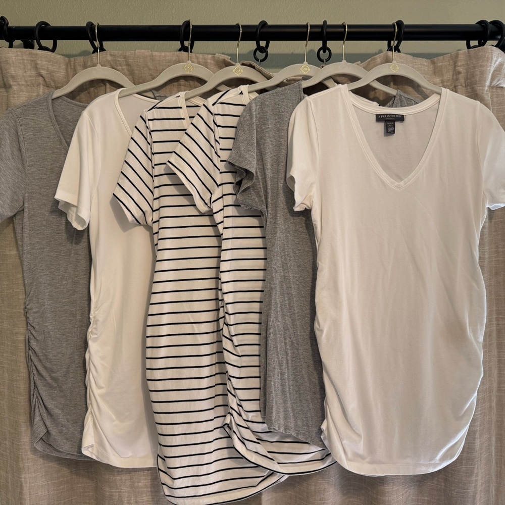 Six maternity tee shirts
